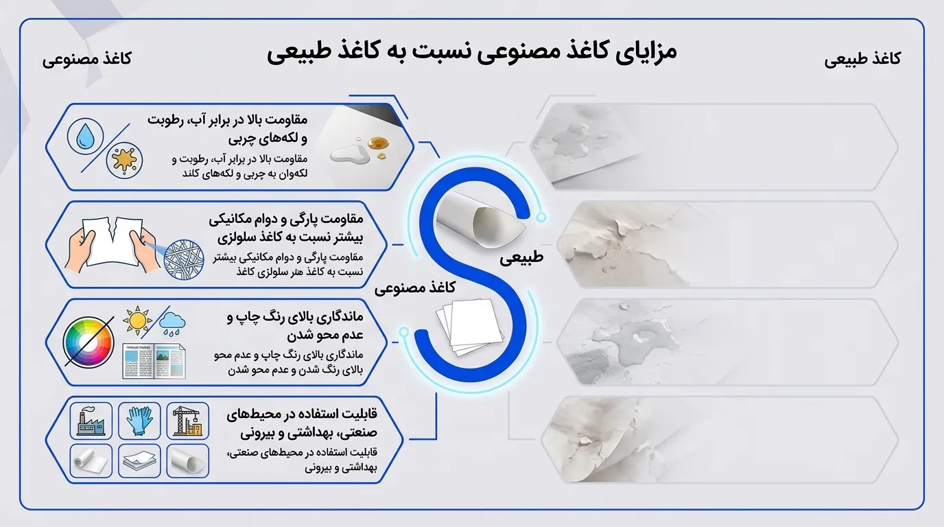 کاربرد کاغذ مصنوعی در بسته‌بندی و برچسب صنعتی